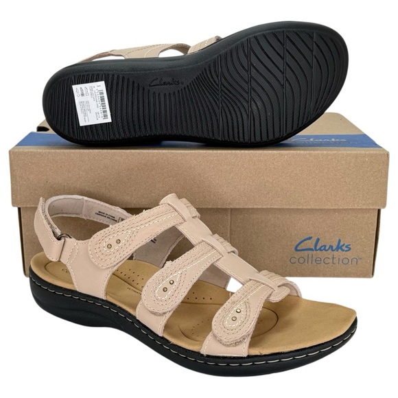 Clarks Laurieann Vine Tan Strappy Leather Womens Sandals Size 9.5M - Picture 13 of 14